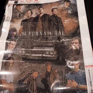 Supernatural Dean, Sam, John, Castiel Diamond Paint Kit 30x40